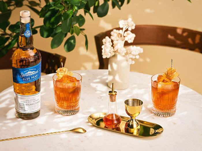 Stranahan's Old-Fashioned on Island Time cocktail.